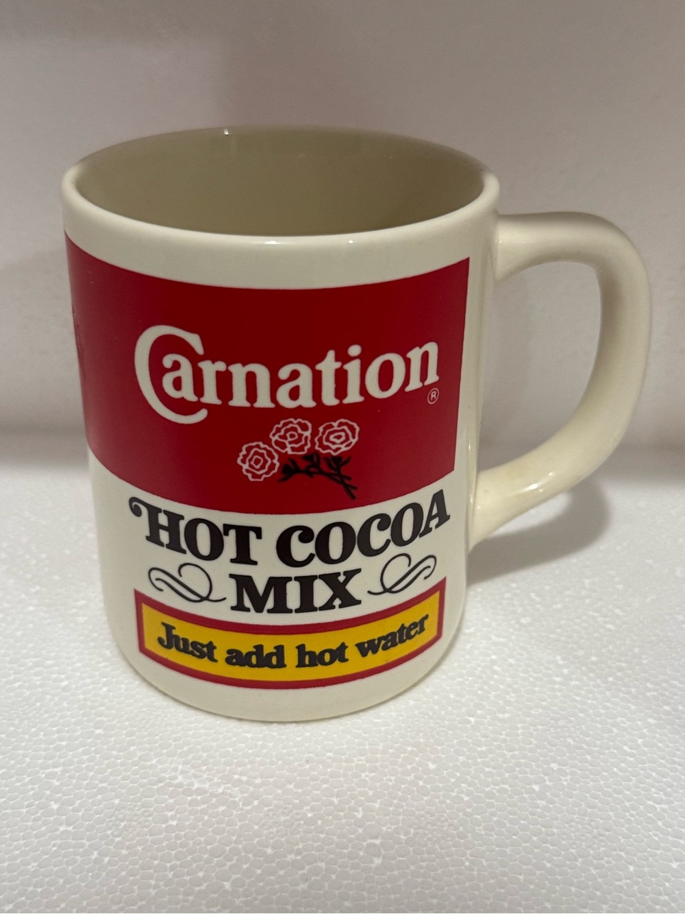 Collectible carnation Red & White Hot Cocoa Mix Mug